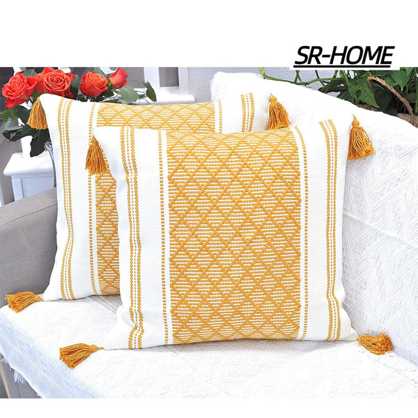 SRHOME Tassels Pillow Cover Wayfair
